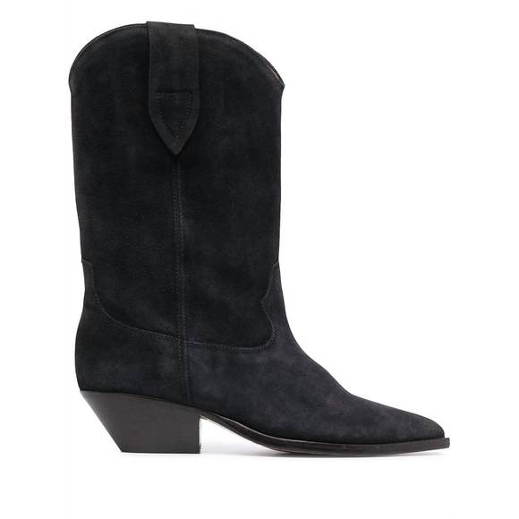 NEW ISABEL MARANT duerto suede boots in faded black - Picture 2 of 4